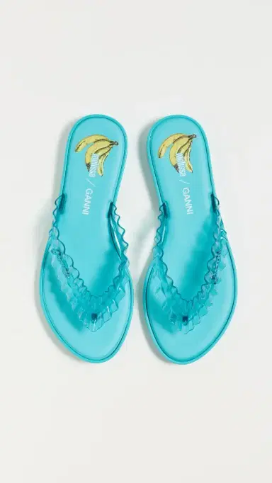 Melissa x Ganni Jelly Flip Flops Blue | Thumbnail 5 Melissa x Ganni Jelly Flip Flops Blue | Thumbnail 5