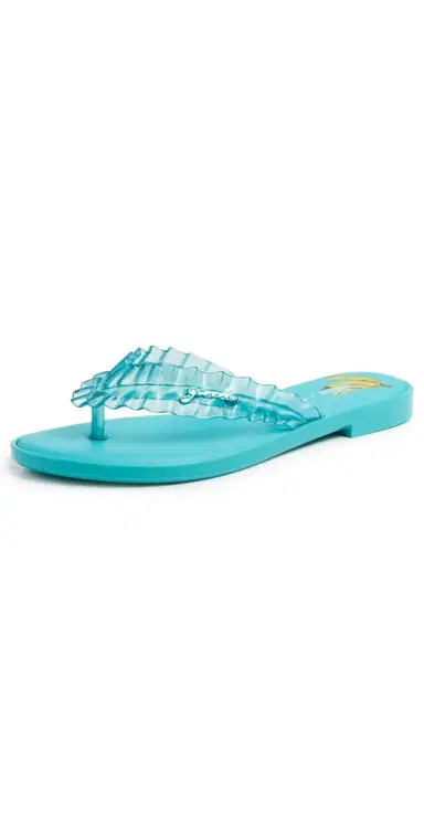 Melissa x Ganni Jelly Flip Flops Blue | Thumbnail 1 Melissa x Ganni Jelly Flip Flops Blue | Thumbnail 1
