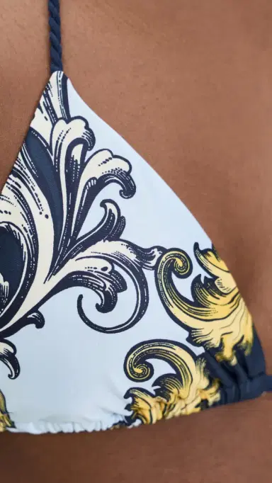 PQ Swim x AICE + OIVIA Rope Triangle Bikini Top Antique Scroll | Thumbnail 6 PQ Swim x AICE + OIVIA Rope Triangle Bikini Top Antique Scroll | Thumbnail 6