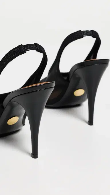 Stella McCartney Slingback Stretch Mesh Pumps Black | Thumbnail 4 Stella McCartney Slingback Stretch Mesh Pumps Black | Thumbnail 4