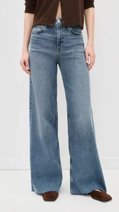 rag & bone Flexi Sofie High Rise Full Length Wide Jeans Mack | Thumbnail 2 rag & bone Flexi Sofie High Rise Full Length Wide Jeans Mack | Thumbnail 2