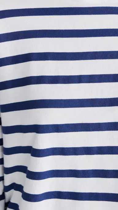 ASKK NY Printed Cropped Long Sleeve Top Thin Navy Stripe | Thumbnail 6 ASKK NY Printed Cropped Long Sleeve Top Thin Navy Stripe | Thumbnail 6