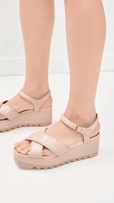 Stella McCartney Elyse Criss Cross Sandals | Thumbnail 3 Stella McCartney Elyse Criss Cross Sandals | Thumbnail 3