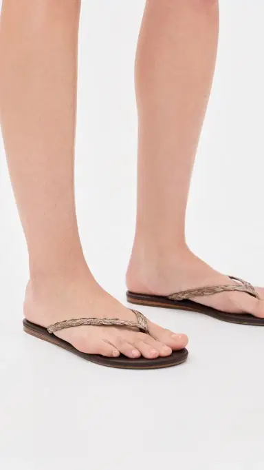 Ancient Greek Sandals Saionara Raffia Flip Flops Brown 40 | Thumbnail 3 Ancient Greek Sandals Saionara Raffia Flip Flops Brown 40 | Thumbnail 3