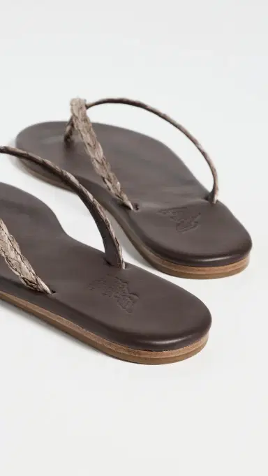Ancient Greek Sandals Saionara Raffia Flip Flops Brown 40 | Thumbnail 4 Ancient Greek Sandals Saionara Raffia Flip Flops Brown 40 | Thumbnail 4