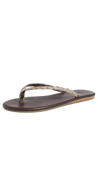 Ancient Greek Sandals Saionara Raffia Flip Flops Brown 40 | Thumbnail 1 Ancient Greek Sandals Saionara Raffia Flip Flops Brown 40 | Thumbnail 1