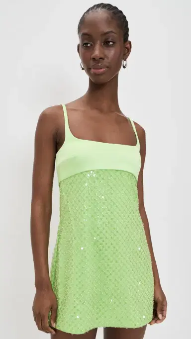 Retrofête Monyca Sequin Dress Pistachio | Thumbnail 2 Retrofête Monyca Sequin Dress Pistachio | Thumbnail 2
