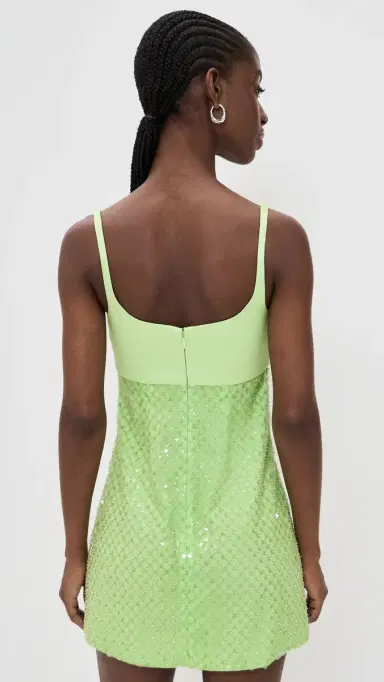 Retrofête Monyca Sequin Dress Pistachio | Thumbnail 3 Retrofête Monyca Sequin Dress Pistachio | Thumbnail 3