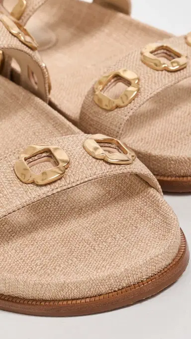 Larroudé Milan Sport Sandals Beige Raffia | Thumbnail 6 Larroudé Milan Sport Sandals Beige Raffia | Thumbnail 6