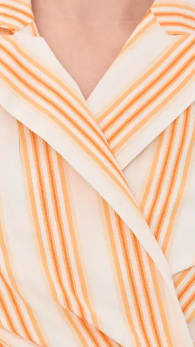 Rosie Assoulin Wrapped Up Halter Top Orange Multi | Thumbnail 6 Rosie Assoulin Wrapped Up Halter Top Orange Multi | Thumbnail 6