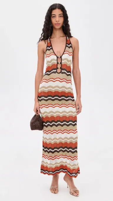 Runaway the Label Vernanza Knit Maxi Dress Orange ulti | Thumbnail 5 Runaway the Label Vernanza Knit Maxi Dress Orange ulti | Thumbnail 5