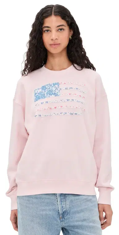 LoveShackFancy Palo Pullover Wistful Pink XS/S | Thumbnail 1 LoveShackFancy Palo Pullover Wistful Pink XS/S | Thumbnail 1