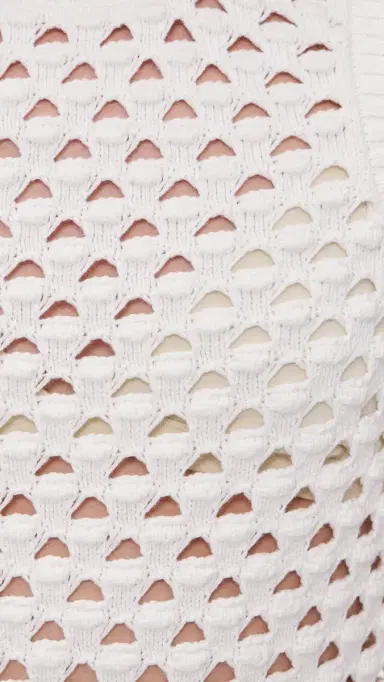 Aligne Jeanie Crochet Knitted Vest White S | Thumbnail 6 Aligne Jeanie Crochet Knitted Vest White S | Thumbnail 6
