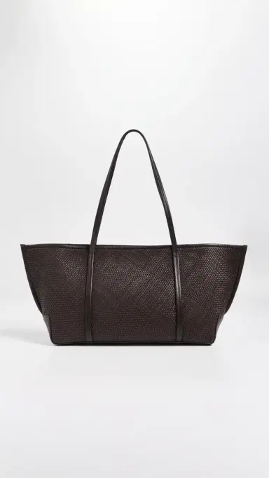 St. Agni Woven Bateau Tote Coffee One Size | Thumbnail 2 St. Agni Woven Bateau Tote Coffee One Size | Thumbnail 2