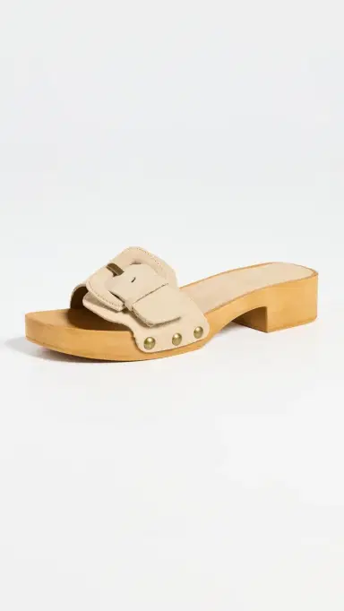 INTENTIONALLY BLANK Mar Suede Clogs Taupe 39 | Thumbnail 2 INTENTIONALLY BLANK Mar Suede Clogs Taupe 39 | Thumbnail 2
