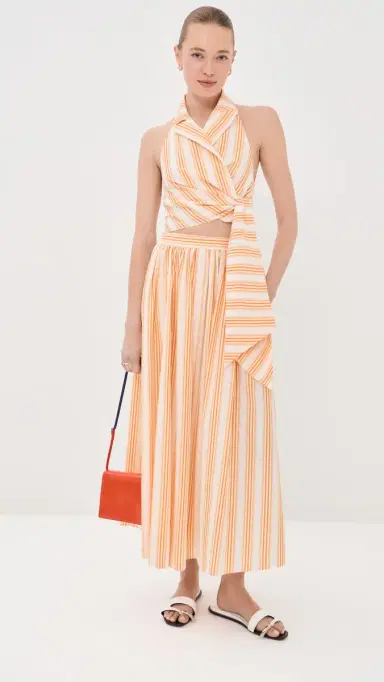Rosie Assoulin Easy Does It Skirt Creamsicle | Thumbnail 5 Rosie Assoulin Easy Does It Skirt Creamsicle | Thumbnail 5