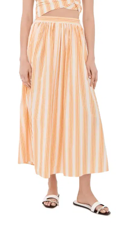 Rosie Assoulin Easy Does It Skirt Creamsicle | Thumbnail 1 Rosie Assoulin Easy Does It Skirt Creamsicle | Thumbnail 1
