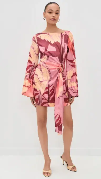 SEVEN WONDERS Kaeli Long Sleeve Mini Dress Kaeli Berry | Thumbnail 2 SEVEN WONDERS Kaeli Long Sleeve Mini Dress Kaeli Berry | Thumbnail 2