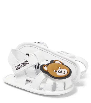 Moschino Kids Baby Teddy Bear leather sandals | Thumbnail 2 Moschino Kids Baby Teddy Bear leather sandals | Thumbnail 2