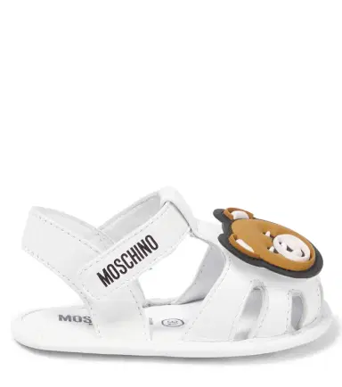 Moschino Kids Baby Teddy Bear leather sandals | Thumbnail 3 Moschino Kids Baby Teddy Bear leather sandals | Thumbnail 3