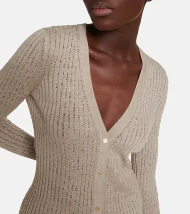 Gabriela Hearst Emma pointelle cashmere and silk cardigan | Thumbnail 3 Gabriela Hearst Emma pointelle cashmere and silk cardigan | Thumbnail 3