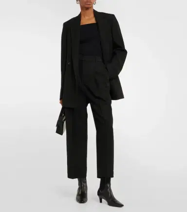 Toteme High-rise cropped straight pants | Thumbnail 2 Toteme High-rise cropped straight pants | Thumbnail 2