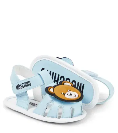 Moschino Kids Baby Teddy Bear leather sandals | Thumbnail 2 Moschino Kids Baby Teddy Bear leather sandals | Thumbnail 2