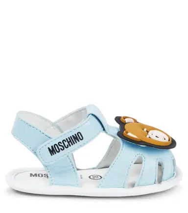 Moschino Kids Baby Teddy Bear leather sandals | Thumbnail 3 Moschino Kids Baby Teddy Bear leather sandals | Thumbnail 3