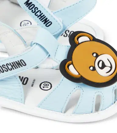 Moschino Kids Baby Teddy Bear leather sandals | Thumbnail 4 Moschino Kids Baby Teddy Bear leather sandals | Thumbnail 4