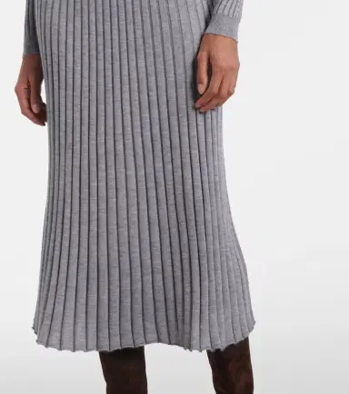 Gabriela Hearst Ardor ribbed-knit cashmere and silk polo dress | Thumbnail 3 Gabriela Hearst Ardor ribbed-knit cashmere and silk polo dress | Thumbnail 3