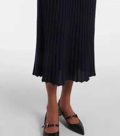 Gabriela Hearst Ardor ribbed-knit cashmere and silk polo dress | Thumbnail 2 Gabriela Hearst Ardor ribbed-knit cashmere and silk polo dress | Thumbnail 2