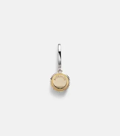 Foundrae Strength Mini 18kt yellow and white gold single hoop earring with diamonds | Thumbnail 3 Foundrae Strength Mini 18kt yellow and white gold single hoop earring with diamonds | Thumbnail 3