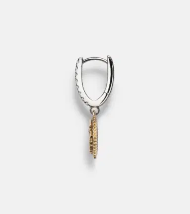 Foundrae Resilience Mini 18kt yellow and white gold single earring with diamonds | Thumbnail 2 Foundrae Resilience Mini 18kt yellow and white gold single earring with diamonds | Thumbnail 2