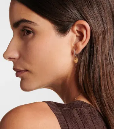 Foundrae Resilience Mini 18kt yellow and white gold single earring with diamonds | Thumbnail 6 Foundrae Resilience Mini 18kt yellow and white gold single earring with diamonds | Thumbnail 6