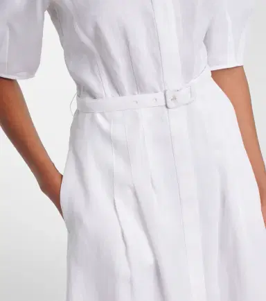 Gabriela Hearst Maude belted linen shirt dress | Thumbnail 5 Gabriela Hearst Maude belted linen shirt dress | Thumbnail 5