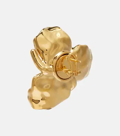 Oscar de la Renta Blossom crystal-embellished earrings | Thumbnail 4 Oscar de la Renta Blossom crystal-embellished earrings | Thumbnail 4