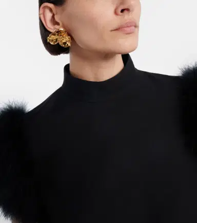 Oscar de la Renta Blossom crystal-embellished earrings | Thumbnail 6 Oscar de la Renta Blossom crystal-embellished earrings | Thumbnail 6