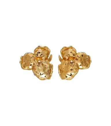 Oscar de la Renta Blossom crystal-embellished earrings | Thumbnail 1 Oscar de la Renta Blossom crystal-embellished earrings | Thumbnail 1