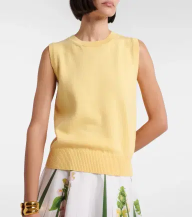 Oscar de la Renta Virgin wool sweater vest | Thumbnail 4 Oscar de la Renta Virgin wool sweater vest | Thumbnail 4