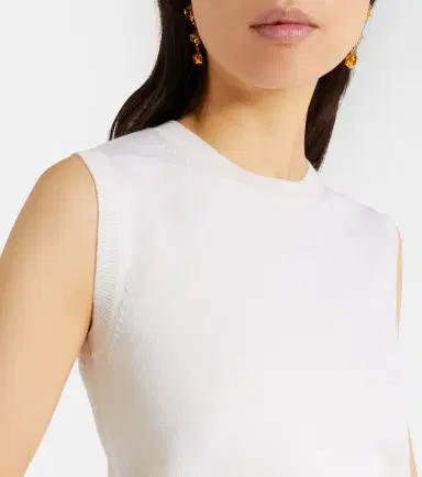 Oscar de la Renta Virgin wool sweater vest | Thumbnail 4 Oscar de la Renta Virgin wool sweater vest | Thumbnail 4