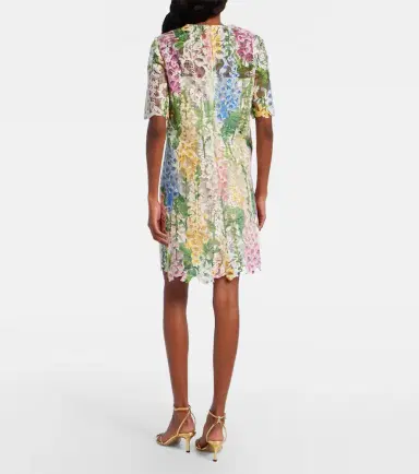 Oscar de la Renta Floral lace minidress | Thumbnail 3 Oscar de la Renta Floral lace minidress | Thumbnail 3