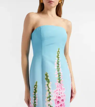 Oscar de la Renta Foxglove corset gown | Thumbnail 3 Oscar de la Renta Foxglove corset gown | Thumbnail 3