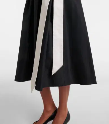 'S Max Mara Baschi pleated cotton-blend midi skirt | Thumbnail 6 'S Max Mara Baschi pleated cotton-blend midi skirt | Thumbnail 6