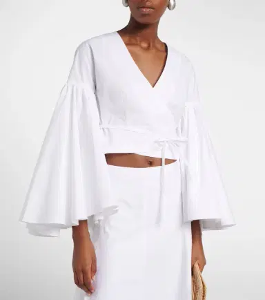 Jacquemus Paysan cotton poplin wrap top | Thumbnail 2 Jacquemus Paysan cotton poplin wrap top | Thumbnail 2