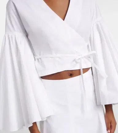 Jacquemus Paysan cotton poplin wrap top | Thumbnail 4 Jacquemus Paysan cotton poplin wrap top | Thumbnail 4