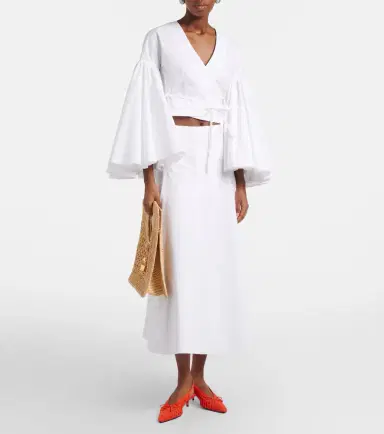 Jacquemus Paysan cotton poplin wrap top | Thumbnail 6 Jacquemus Paysan cotton poplin wrap top | Thumbnail 6