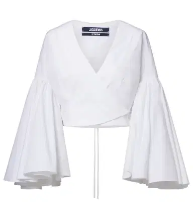 Jacquemus Paysan cotton poplin wrap top | Thumbnail 1 Jacquemus Paysan cotton poplin wrap top | Thumbnail 1