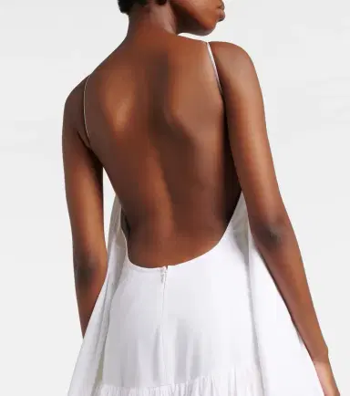 Jacquemus Provençale tiered cotton poplin gown | Thumbnail 2 Jacquemus Provençale tiered cotton poplin gown | Thumbnail 2