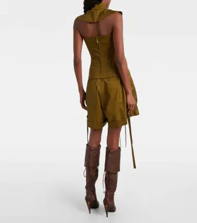 Alexander McQueen Belted cotton shorts | Thumbnail 3 Alexander McQueen Belted cotton shorts | Thumbnail 3
