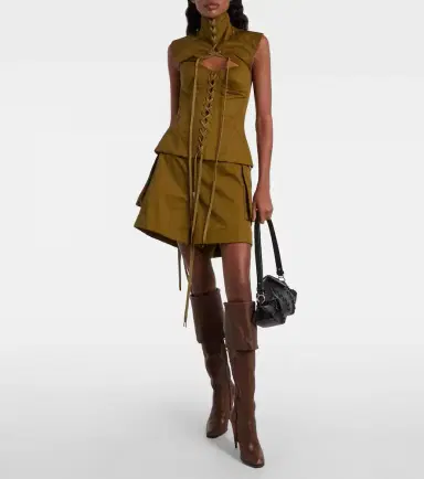 Alexander McQueen Belted cotton shorts | Thumbnail 4 Alexander McQueen Belted cotton shorts | Thumbnail 4